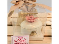 Bomboniere porcellana nozze d'oro