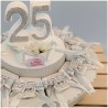 Torta bomboniere nozze d'argento