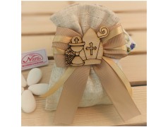 Bomboniere Comunione e Cresima Sacchettino con simbolo