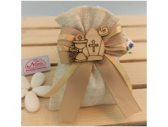 Bomboniere Comunione e Cresima Sacchettino con simbolo