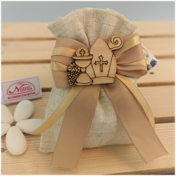 Bomboniere Comunione e Cresima Sacchettino con simbolo