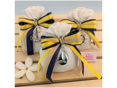 Bomboniera tema mare Portachiavi in metallo Timone Ancora Cavalluccio marino