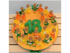 Torta di bomboniere per 18 anni