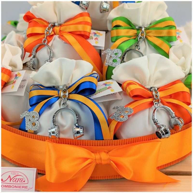 Torta di Bomboniere cuffie DJ Disk jockey assortite