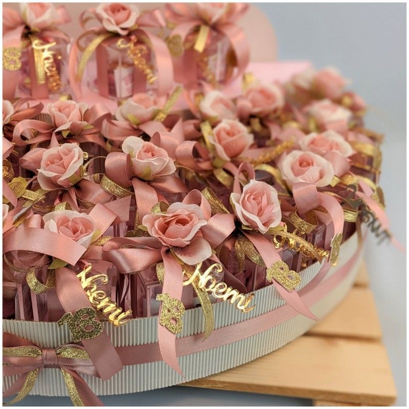 Bomboniere 18 Anni con nome in plexiglas