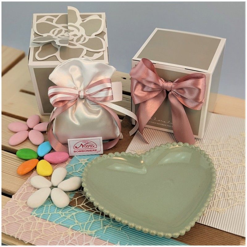 Piattino cuore Claraluna Bomboniere