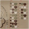 Combinazioni dei colori Claraluna Bomboniere set 3 piattini Cuore