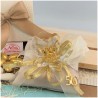 Bomboniere nozze oro cuscino piccolo con 50