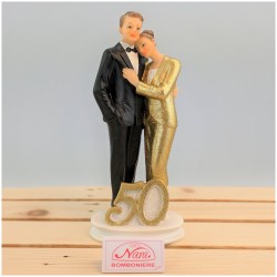 Sposini per Torta matrimonio 50 anni