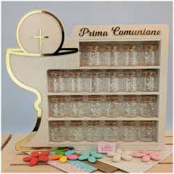 Bomboniere comunione Barattolini con Calice bacheca