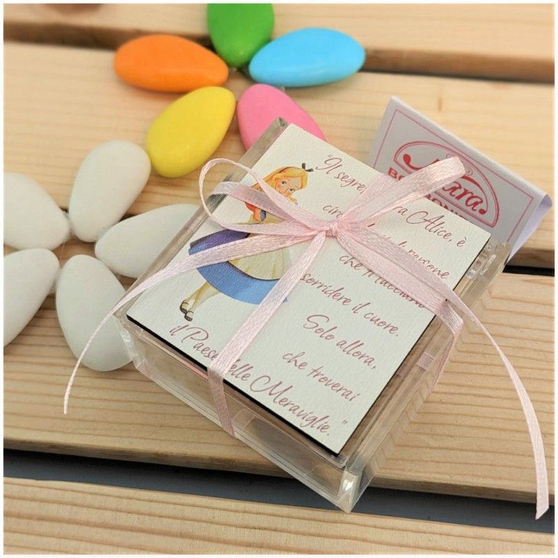 Scatolina Bomboniere Alice nel paese delle meraviglie