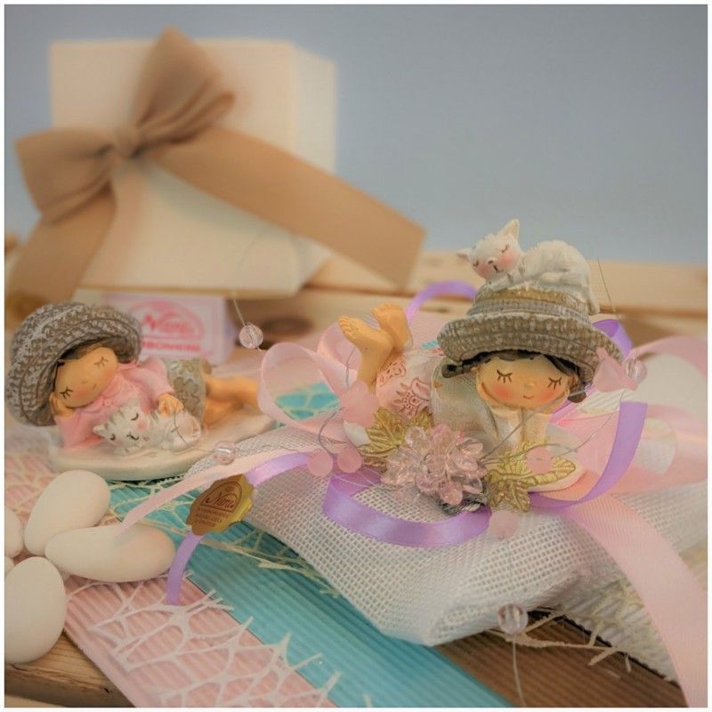 Bomboniere per Comunione bambine con Gatto