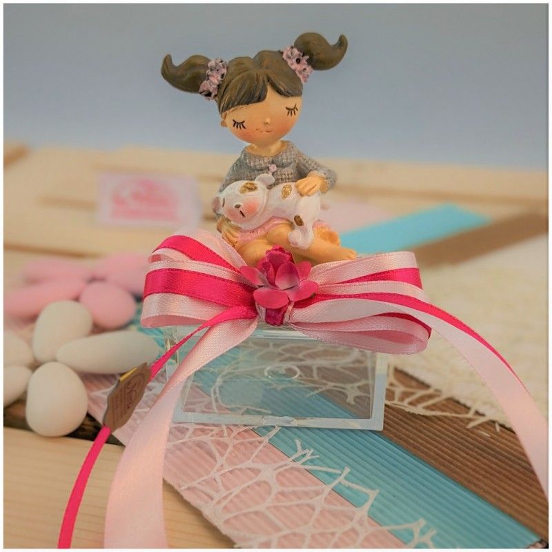 Bomboniere per Comunione bambine con cucciolo di cane