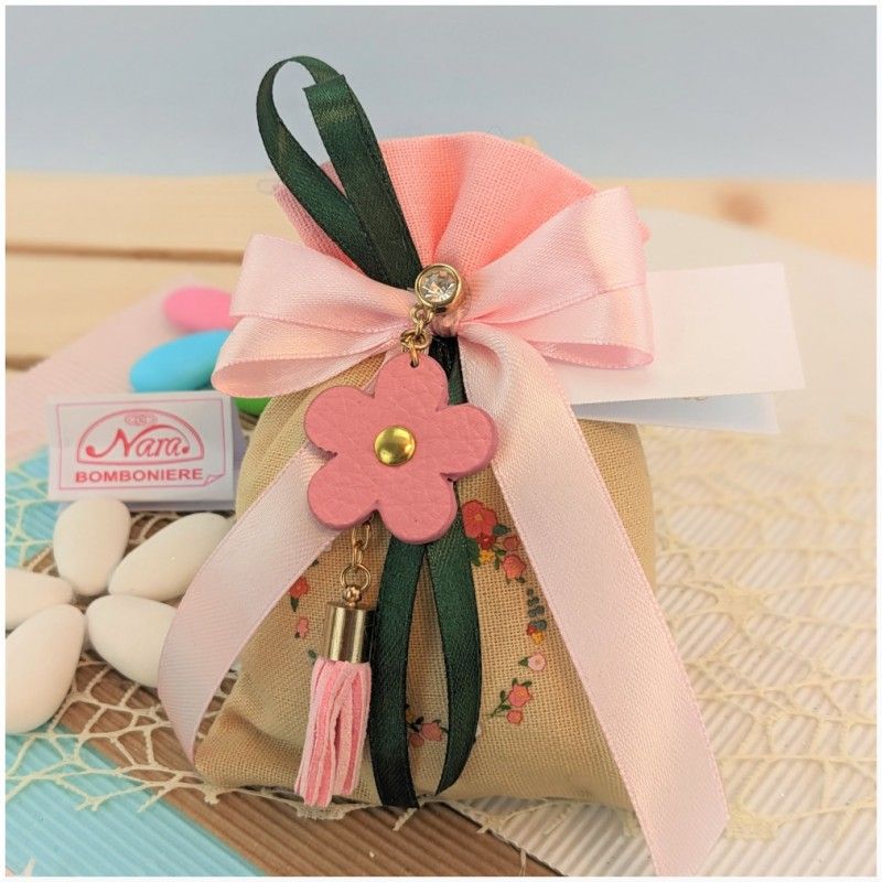Sacchettini Bomboniere con Fiorellino