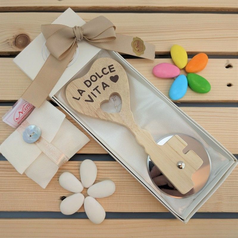 Bomboniere Matrimonio Tagliapizza a chiave