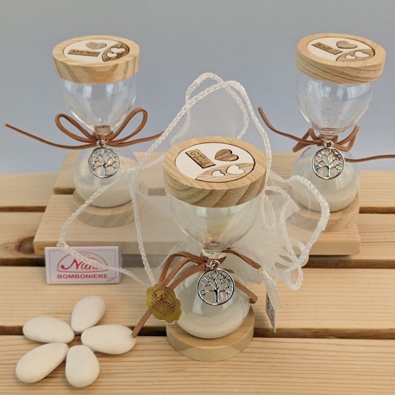 Bomboniere Clessidre Amore sogni Gioia