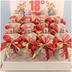 Bottiglie prosecco idea Bomboniere 18 anni