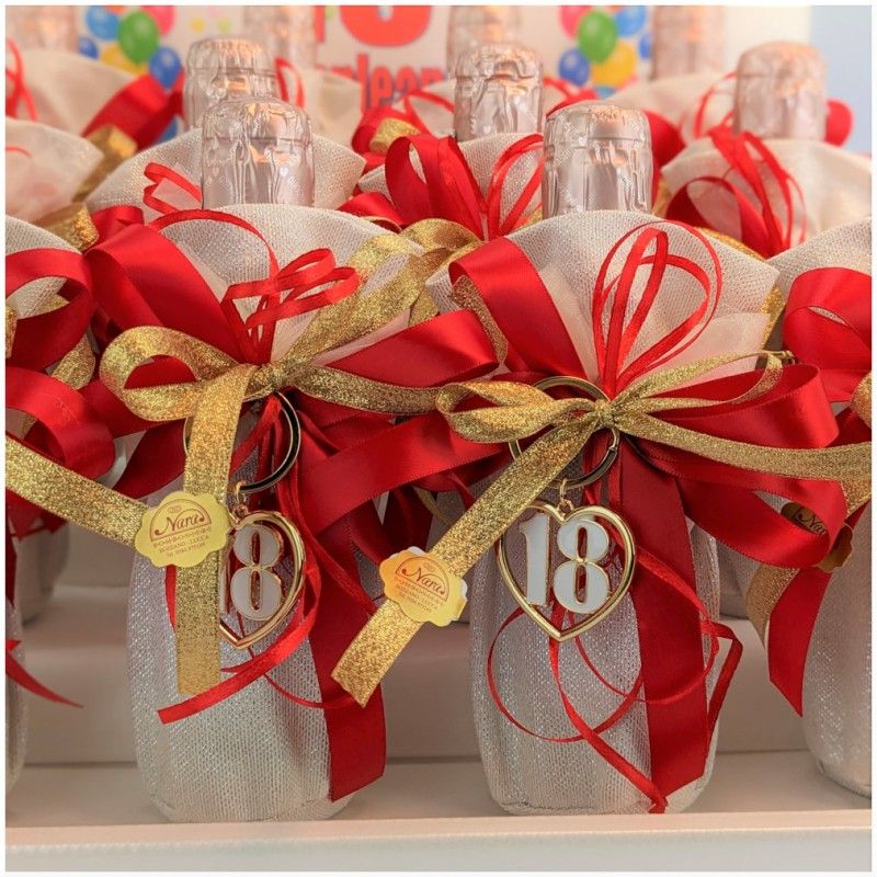 Bottiglie prosecco idea Bomboniere 18 anni