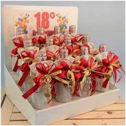 Bottiglie prosecco idea Bomboniere 18 anni
