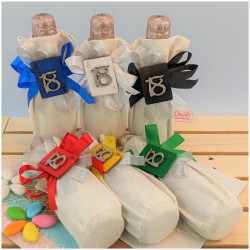 Bomboniere 18 anni bottiglie di vino piccole con applicazione