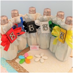 Bomboniere 18 anni bottiglie di vino piccole con applicazione