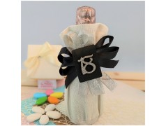 Bomboniere 18 anni bottiglie di vino piccole con applicazione