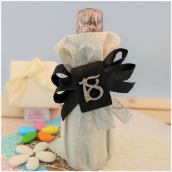 Bomboniere 18 anni bottiglie di vino piccole con applicazione