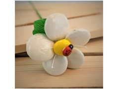 Bomboniera Segnaposto fiore di sulmona bianco