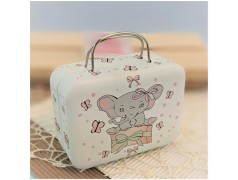 Bomboniere Battesimo originali Valigette elefante Rosa