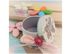 Bomboniere Battesimo Scatoline Elefante Rosa