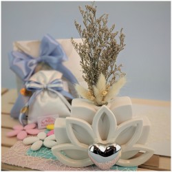 Profumatore Claraluna fiore di loto grande argento