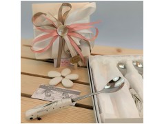 Set 4 Cucchiaini caffè Claralauna Bomboniere