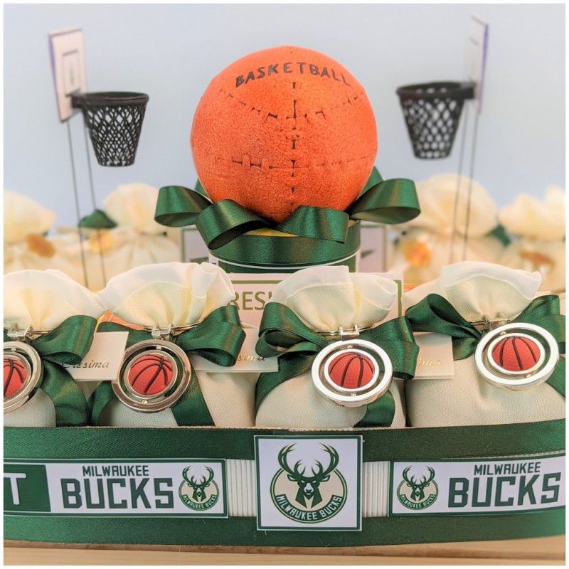 Bomboniere Basket Milwaukee Bucks