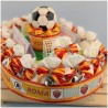 Bomboniera Calcio della Roma con portachiavi