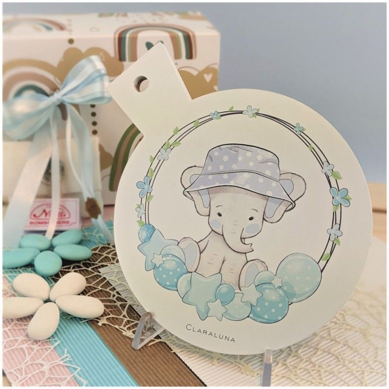 Sottopentola Claraluna con Elefante Azzurro