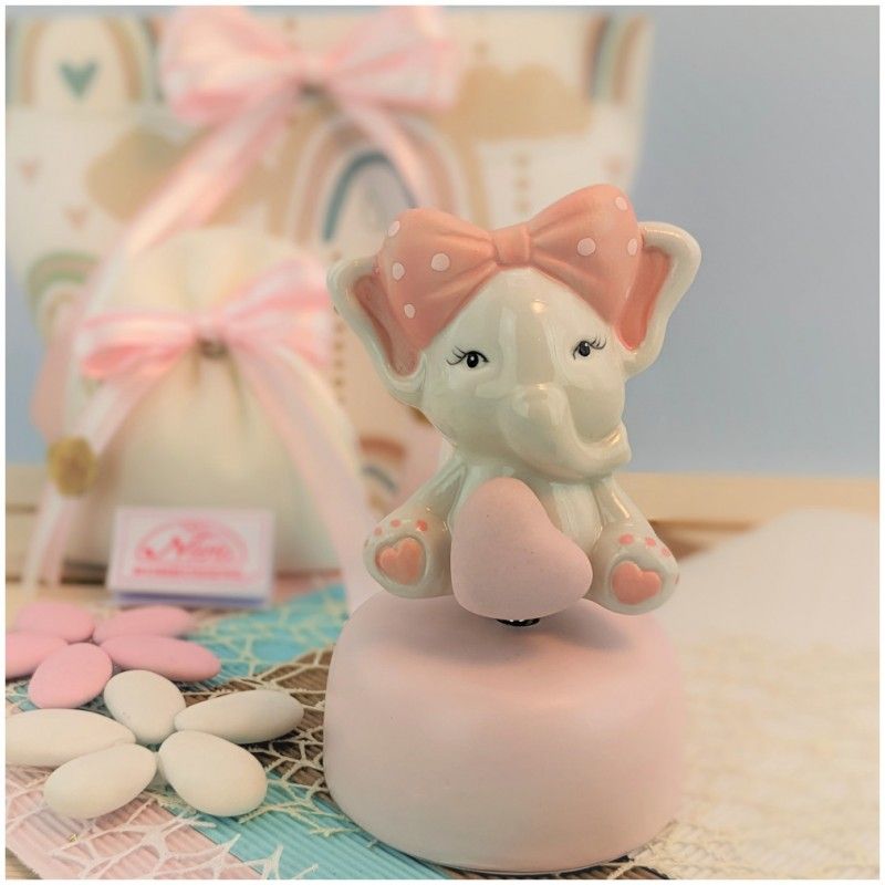 Elefantino Clarillon Bomboniere Claraluna da Battesimo