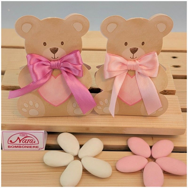 Scatolina portaconfetti a forma di orsacchiotto