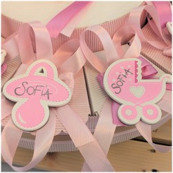 Torta di Bomboniere Nascita o Battesimo calamite assortite