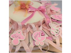 Torta di Bomboniere Nascita o Battesimo calamite assortite