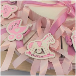 Torta di Bomboniere Nascita o Battesimo calamite assortite