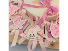 Torta di Bomboniere Nascita o Battesimo calamite assortite