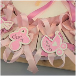 Torta di Bomboniere Nascita o Battesimo calamite assortite