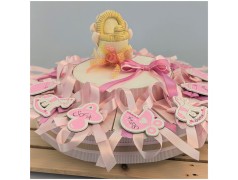 Torta di Bomboniere Nascita o Battesimo calamite assortite