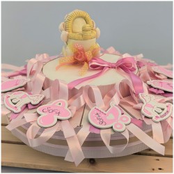 Torta di Bomboniere Nascita o Battesimo calamite assortite