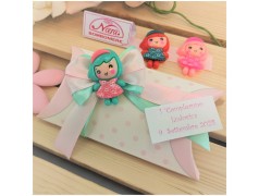 Scatolina Portaconfetti per nascita o Battesimo con Bambina