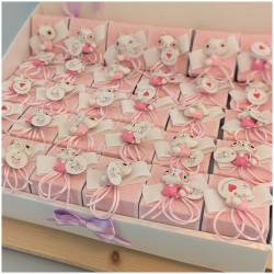 Scatoline Portaconfetti plexiglas con calamita rosa