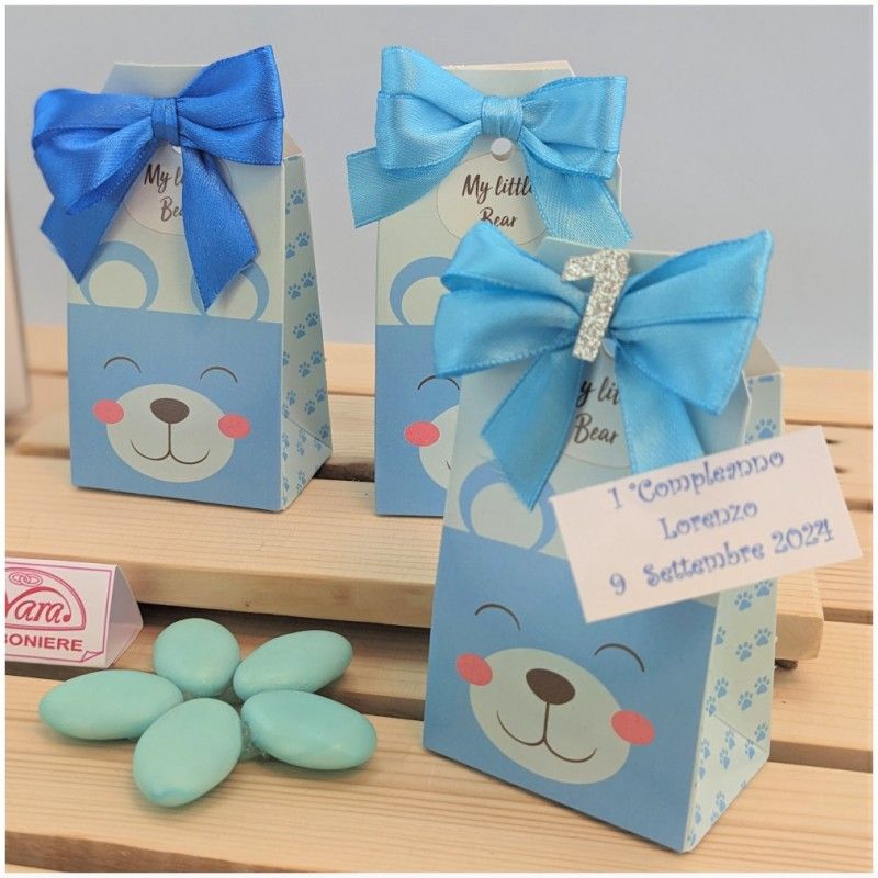 Scatolina portaconfetti con orsetto