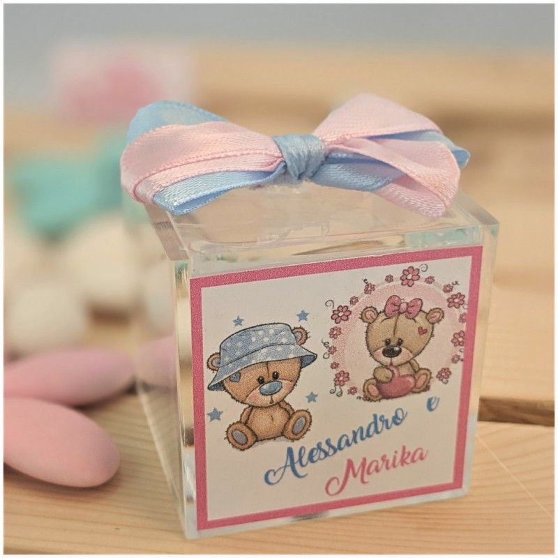 Scatoline Bomboniere per Gemelli personalizzate