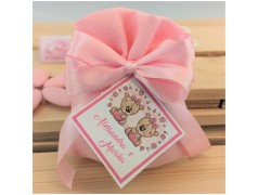 Sacchettino portaconfetti gemelle