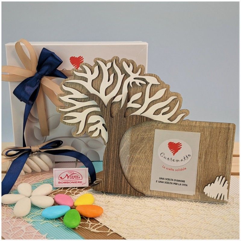 Bomboniere solidali portafoto albero della vita